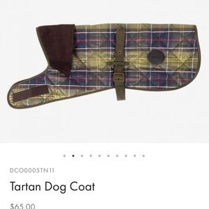 Barbour Plaid Tartan Dog Coat XS